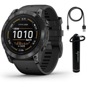 imageWearable4U  Garmin Epix Pro Gen 2 Sapphire Titanium 51 mm SmartwatchAMOLED Up to 31 Days Battery Life Multisport ampamp Outdoor GPS Watch wFlashlights ampamp Gift BundleSlate GrayBlack Ebank