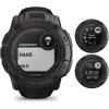 imageWearable4U Garmin Instinct 2X Solar Tactical 50 mm Rugged GPS Men Smartwatch Black with Power Glass Lens Stealth Mode LED Flashlight Black Earbuds BundleBlackWhite