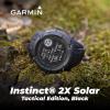 imageWearable4U Garmin Instinct 2X Solar Tactical 50 mm Rugged GPS Men Smartwatch Black with Power Glass Lens Stealth Mode LED Flashlight Black Earbuds BundleBlackWhite