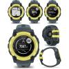 imageWearable4U Garmin Instinct E 45mm Rugged Outdoor GPS Smartwatch 247 Health Monitoring WristBased Heart Rate Up to 16 Days of Battery Life Black with Charcoal Band BundleElectric LimeTwilight