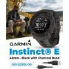 imageWearable4U Garmin Instinct E 45mm Rugged Outdoor GPS Smartwatch 247 Health Monitoring WristBased Heart Rate Up to 16 Days of Battery Life Black with Charcoal Band BundleBlackCharcoal