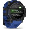 imageWearable4U Garmin Instinct E 45mm Rugged Outdoor GPS Smartwatch 247 Health Monitoring WristBased Heart Rate Up to 16 Days of Battery Life Black with Charcoal Band BundleBolt BlueBlack