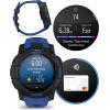 imageWearable4U Garmin Instinct E 45mm Rugged Outdoor GPS Smartwatch 247 Health Monitoring WristBased Heart Rate Up to 16 Days of Battery Life Black with Charcoal Band BundleBolt BlueBlack