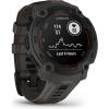 imageWearable4U Garmin Instinct E 45mm Rugged Outdoor GPS Smartwatch 247 Health Monitoring WristBased Heart Rate Up to 16 Days of Battery Life Black with Charcoal Band BundleBlackCharcoal