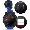 imageWearable4U Garmin Instinct E 45mm Rugged Outdoor GPS Smartwatch 247 Health Monitoring WristBased Heart Rate Up to 16 Days of Battery Life Black with Charcoal Band BundleBolt BlueBlack