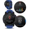 imageWearable4U Garmin Instinct E 45mm Rugged Outdoor GPS Smartwatch 247 Health Monitoring WristBased Heart Rate Up to 16 Days of Battery Life Black with Charcoal Band BundleBolt BlueBlack