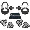 imageWearable4U Favero Assioma Duo Pedal Based Cycling Power Meter with Extra Cleats Cleaning Cloth BundleBlack 0 Degree Float