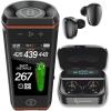 imageBushnell Wingman HD View Golf Speaker 35quot Touchscreen GPS Distances Premium 360 Audio Waterproof Design Magnetic Cart Mount with Wearable4U Black Earbuds Bundle