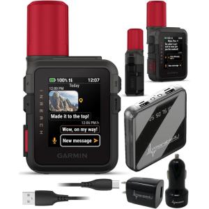 imageGarmin inReach Mini 3 Plus Rugged Global Satellite Communicator Touchscreen Texting Photo ampamp Voice Messaging Emergency SOS Messages ampamp Battery Up to 350 Hours w Wearable4U Power CarWall BundleGarmin inReach Mini 3 Plus