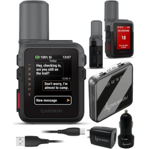 imageGarmin inReach Mini 3 Plus Rugged Global Satellite Communicator Touchscreen Texting Photo ampamp Voice Messaging Emergency SOS Messages ampamp Battery Up to 350 Hours w Wearable4U Power CarWall BundleGarmin inReach Mini 3