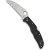 imageSpyderco Endura Flat Lightweight Folding Knife  Black FRN Handle with SpyderEdge FullFlat Grind VG10 Steel Wharncliffe Blade  C10FSWCBK