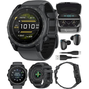image:imageGarmin Tactix 8 51mm Cerakt Premium Tactical GPS Smartwatch AMOLED Display Applied Ballistics Solver Olive Drab Cerakt Coating White Earbuds BundleSlate Gray