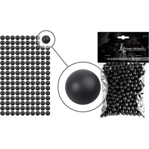 image:image43 Cal or 50 Cal or 68 Cal Rubber Balls New Reusable Training Soft Rubber Balls for Paintball GunsBlack x 500