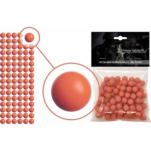 image:image43 Cal or 50 Cal or 68 Cal Rubber Balls New Reusable Training Soft Rubber Balls for Paintball GunsOrange x 250