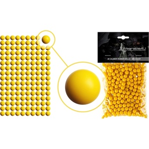 image:image43 Cal or 50 Cal or 68 Cal Rubber Balls New Reusable Training Soft Rubber Balls for Paintball GunsYellow x 500